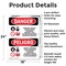Signmission Inorganic Arsenic Cancer Hazard Bilingual Danger Sign, Aluminum, 18in W x 24in L, 2PK OS-2PACK-DS-A-1824-VS-1376 - alternate 5